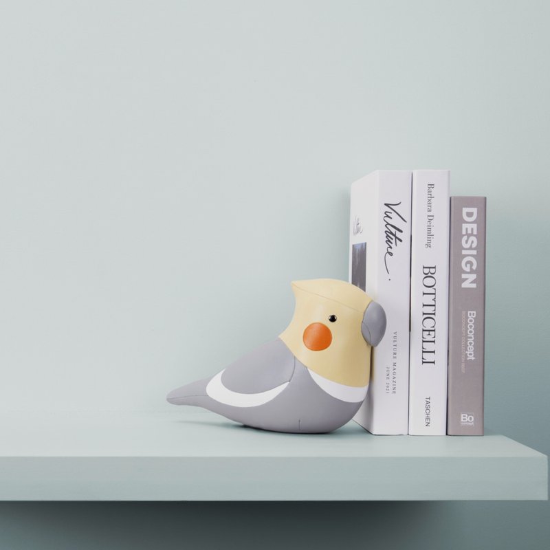 【書擋】玄鳳鸚鵡 Cockatiel 皮革擺飾  | 愛情鳥 情人節禮物 - 擺飾/家飾品 - 人造皮革 多色
