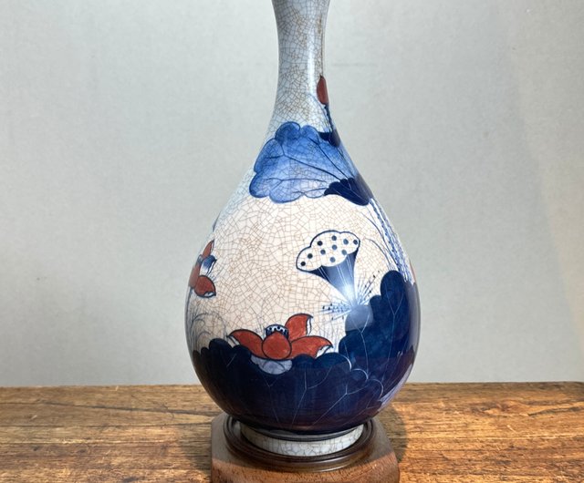 海外【手描き陶器】日本手描き青花瓶 - ショップ GOOD TIME