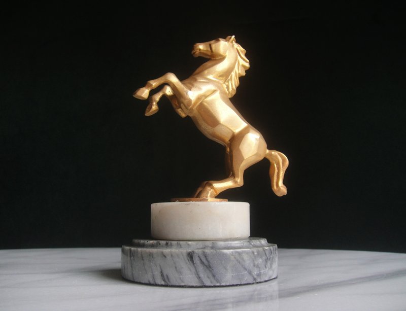 【老時光 OLD-TIME】早期二手台灣製實心銅馬擺飾品 - 擺飾/家飾品 - 其他材質 多色