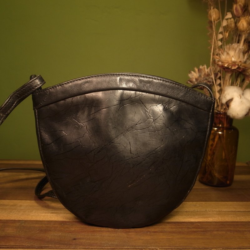Old bone RIETH side back small square bag VINTAGE - Messenger Bags & Sling Bags - Genuine Leather 