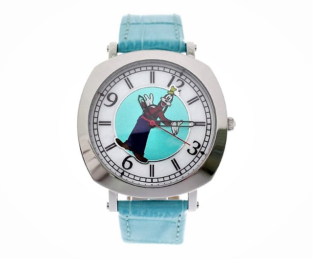大人のディズニー腕時計 グーフィー クッションケース 腕型針 シェル文字盤 シリアルナンバー入り100本生産品 ショップ 東京ウオッチカンパニー 腕時計 Pinkoi