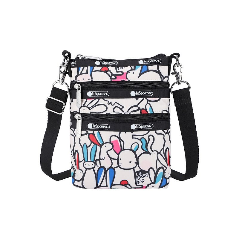 Nylon Messenger Bags & Sling Bags Multicolor - LeSportsac - 3 Zip Crossbody