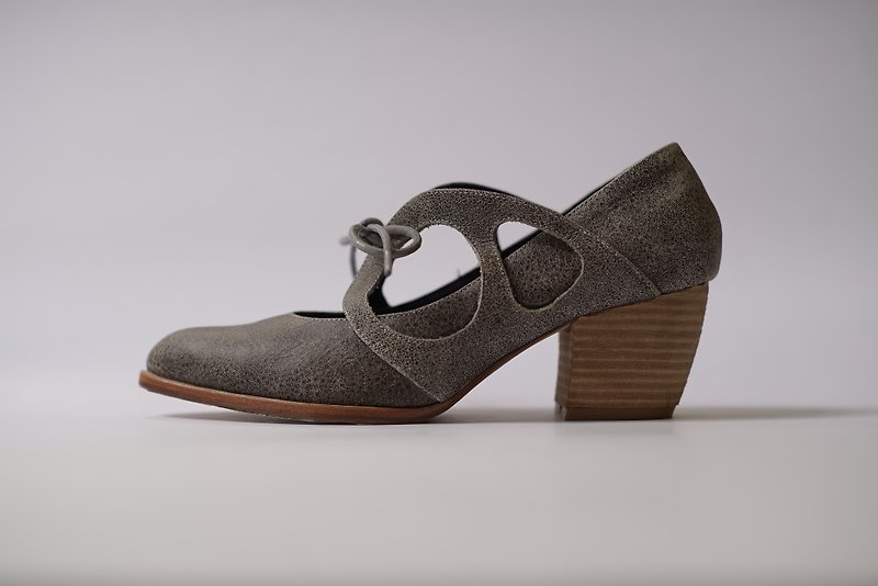 ZOODY / profile / handmade shoes / with straps shoes / brown - Women's Leather Shoes - Genuine Leather Brown