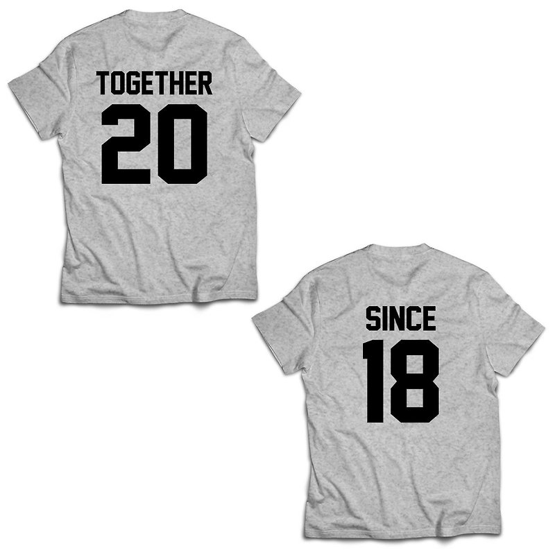custom couple together since gray t shirt - Women's T-Shirts - Cotton & Hemp Gray