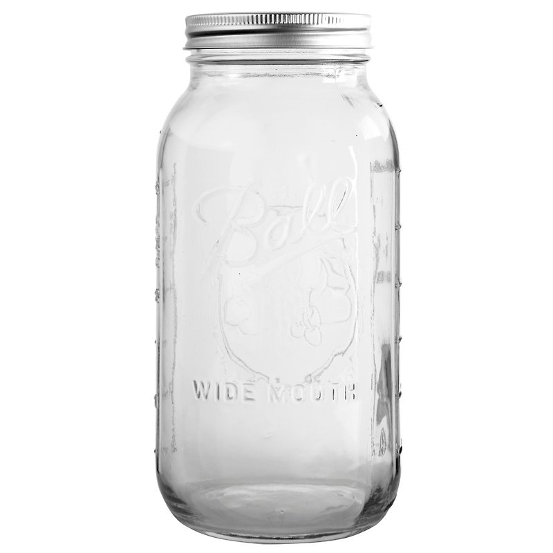 Ball Mason Jar Mason Jar _64oz wide mouth jar - Mugs - Glass Transparent