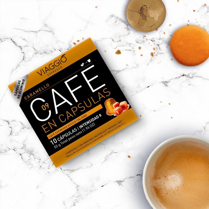 【Nespresso機適用】Viaggio Espresso NE09 焦糖口味膠囊咖啡 - 咖啡/咖啡豆 - 濃縮/萃取物 金色
