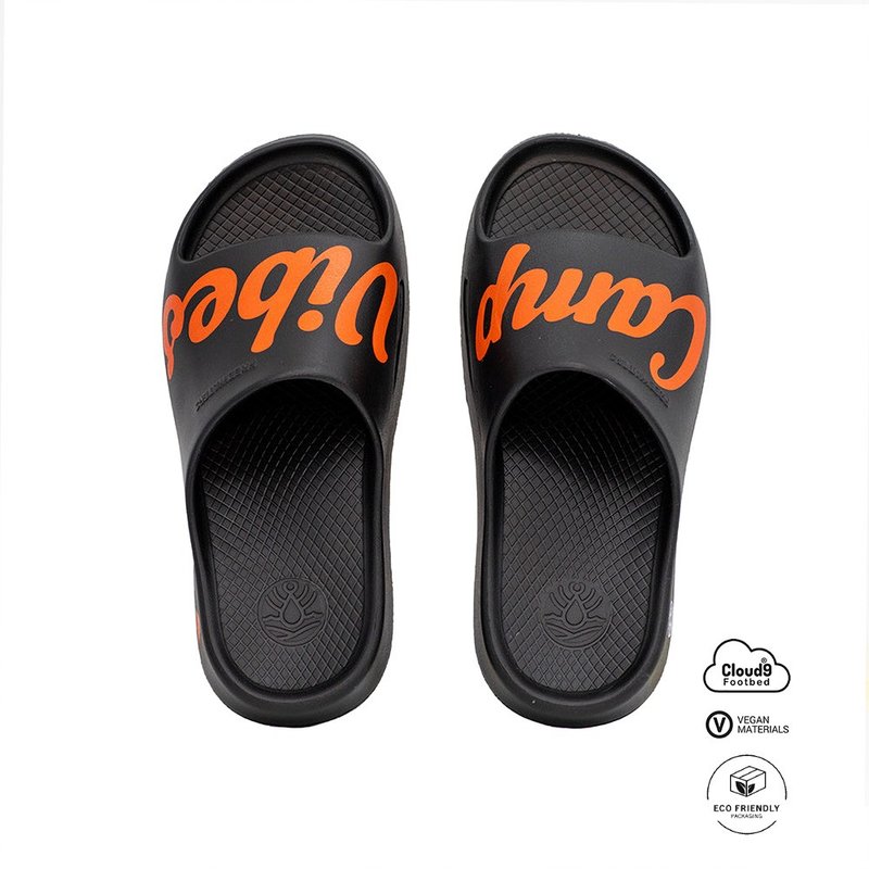 Frewaters Cloud9 Slide joint waterproof air cushion sandals/CAMPVIBES black - รองเท้ารัดส้น - ซิลิคอน สีดำ