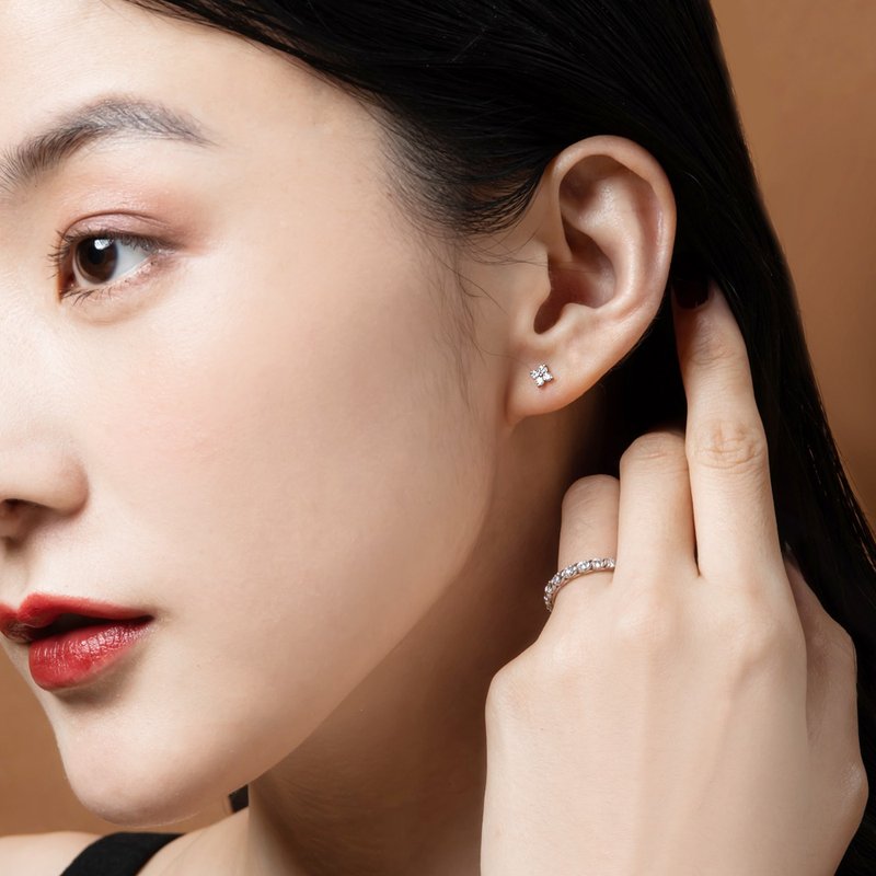 京華鑽石 輕珠寶鑽石耳環 極星 18K 共0.16克拉 - 耳環/耳夾/耳骨夾 - 鑽石 