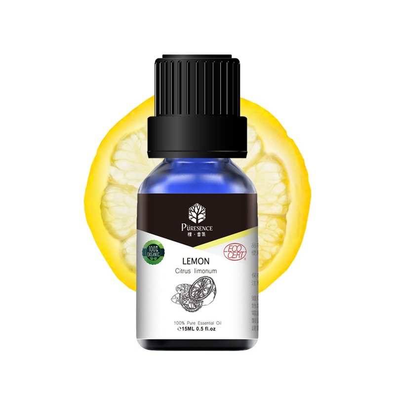 樸香氛PÜRESENCE有機檸檬精油(Lemon)15ml - 香氛/精油/擴香 - 精油 黃色