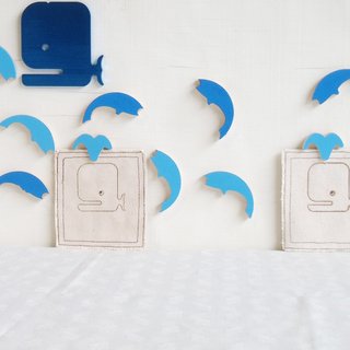 2 into the water column decorative mat coasters collection ocean blue whale custom birthday gift graduation