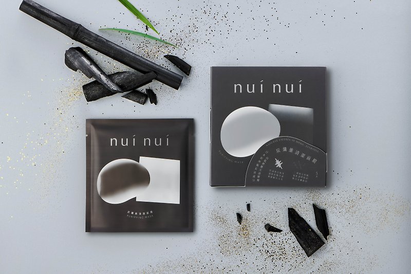 黑金團購組(nui nui炭纖維清潔面膜 6入組) - 面膜/凍膜/泥膜 - 環保材質 