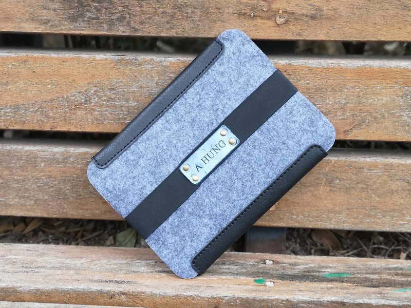 Apple ipad mini Pro felt liner free custom English name Zodiac constellation - Laptop Bags - Genuine Leather 