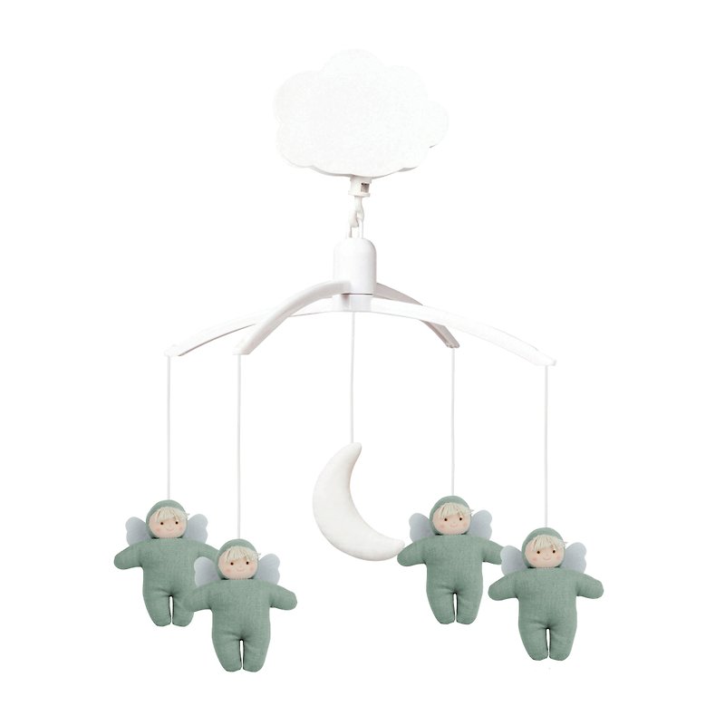 Trousselier - Musical Mobile Angels(Green) Baby Crib Baby Bed Side Toys - Kids' Toys - Cotton & Hemp 