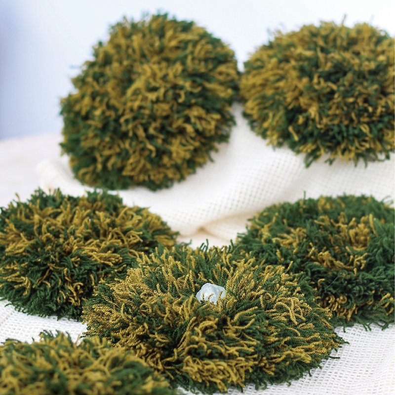 Moss velvet mat - ของวางตกแต่ง - ผ้าฝ้าย/ผ้าลินิน สีเขียว