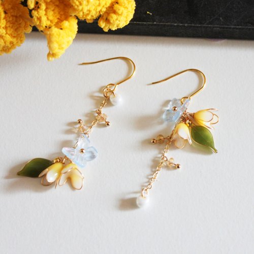 フリージア イヤリング】フリージア バタフライ イヤリング