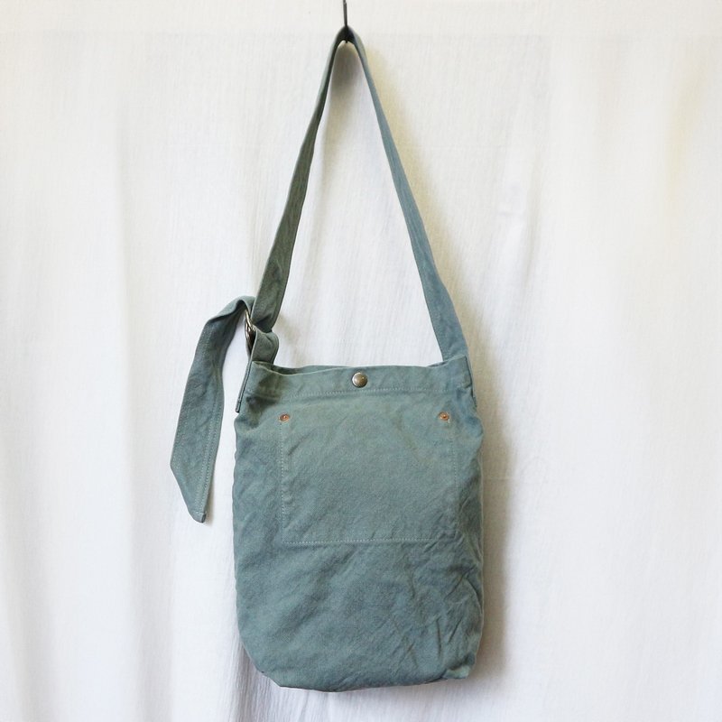 Double Ring Bag [2024 Autumn/Winter Limited Color: Silver Gray] (VC-20) - Messenger Bags & Sling Bags - Cotton & Hemp Gray