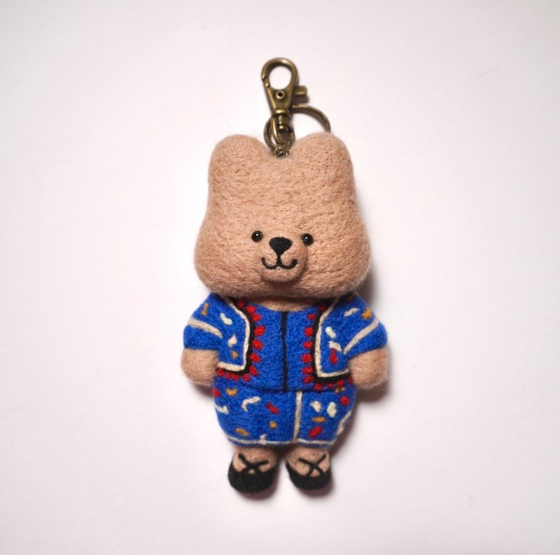 Singapore Airlines Bear Wool Felt Keychain - Keychains - Wool 