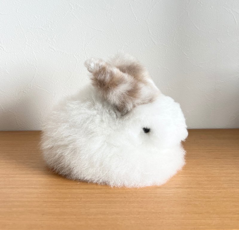 Fluffy Bunny White - Stuffed Dolls & Figurines - Eco-Friendly Materials White