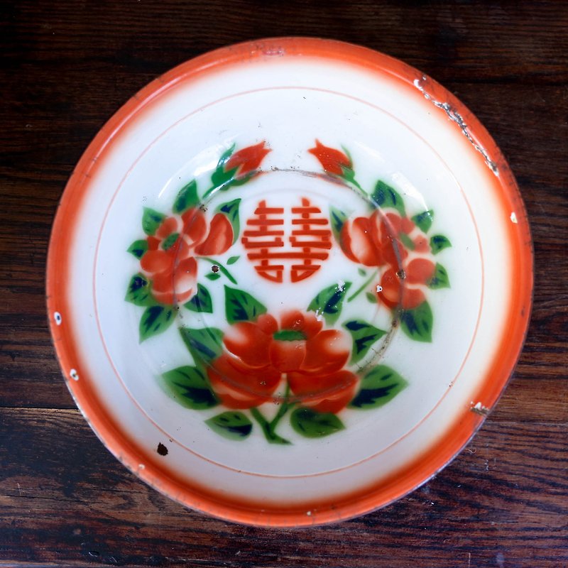 栖仙SECRUSION OF SAGE / 珐琅字珐琅 washbasin - Items for Display - Enamel Red