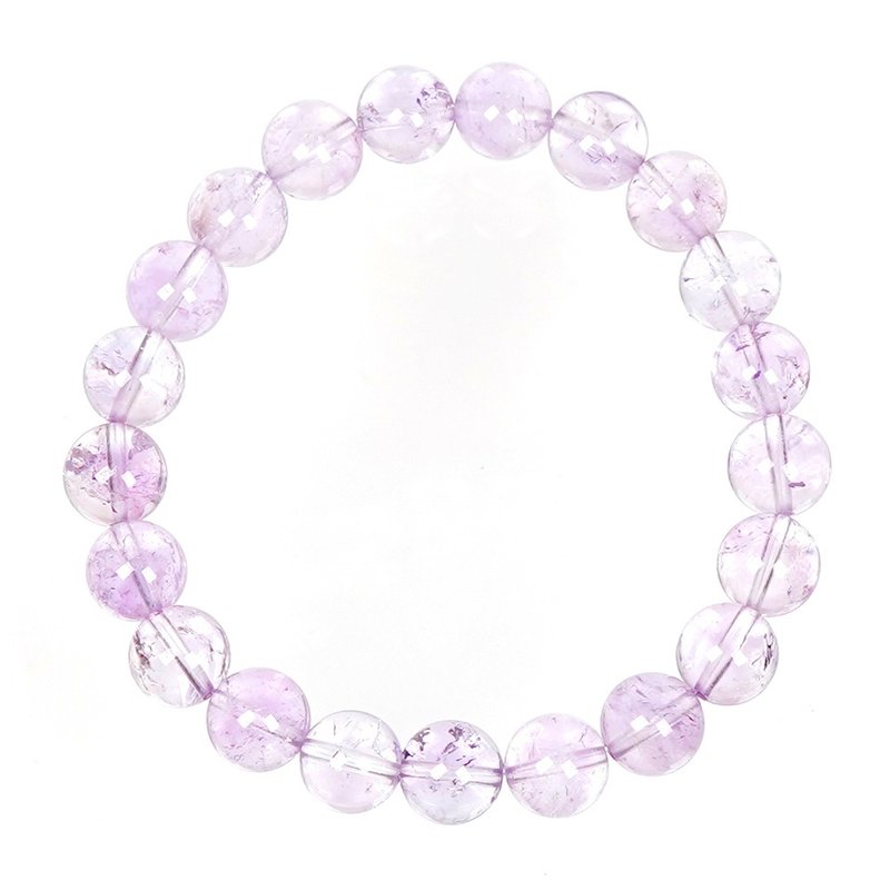 Light Amethyst 8.8-9.3mm Amethyst Bracelet - Bracelets - Semi-Precious Stones Multicolor