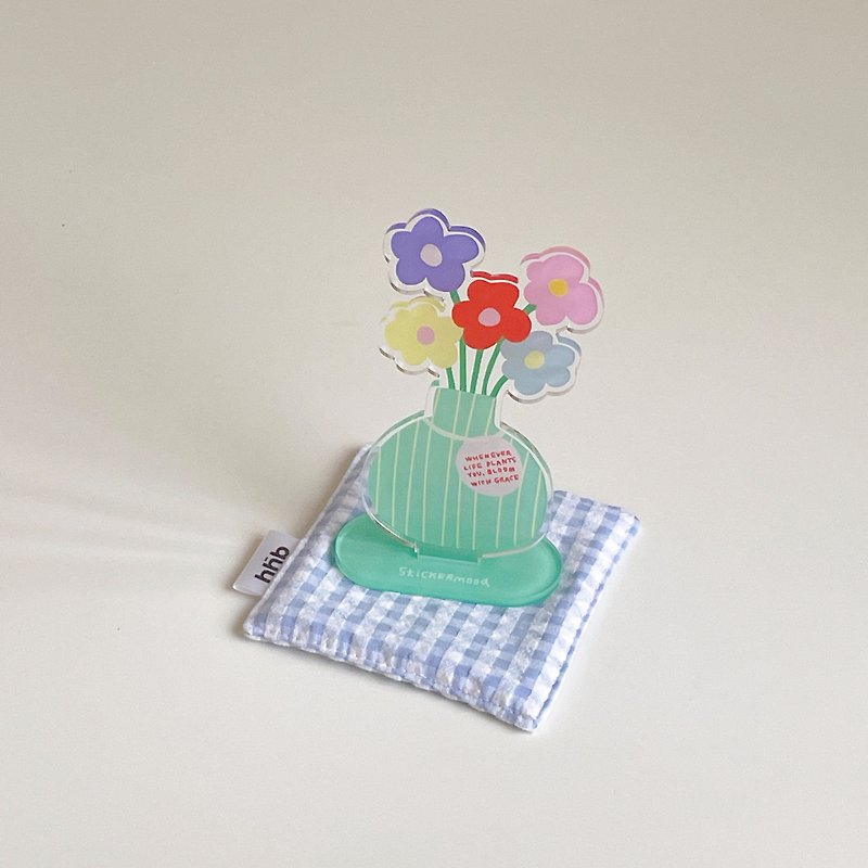 Flowers in a vase Acrylic Stand - Items for Display - Other Materials Red