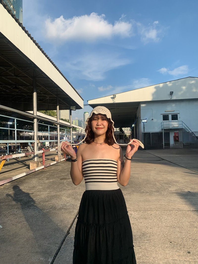 Sunflower Bucket - Hats & Caps - Other Materials White