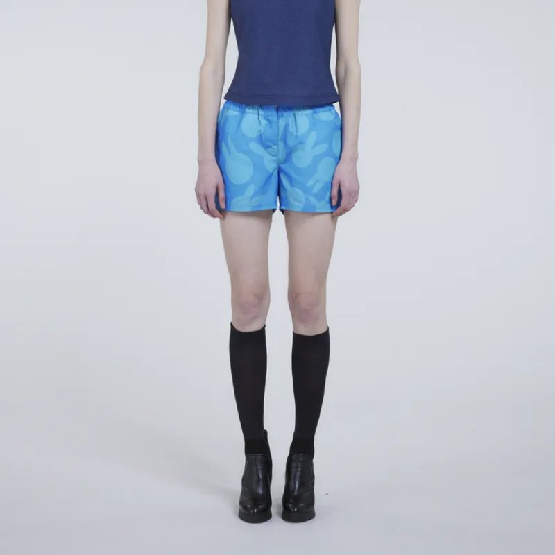 姚瑞中聯名兔兔短褲 - 女短褲/五分褲 - 棉．麻 