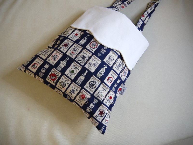 【夏之富士山】手提包 肩揹包 側背包 印花棉布 - 手提包/手提袋 - 棉．麻 