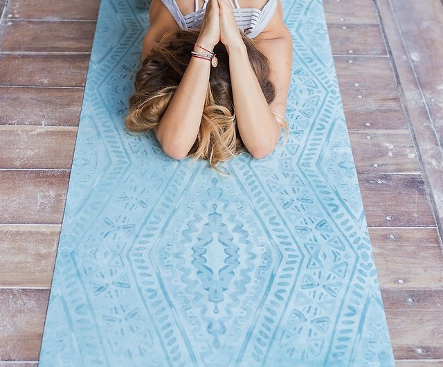 Neutral Ikats Yoga Mat