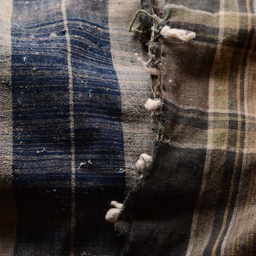 古布藍染木綿布団皮襤褸つぎはぎジャパンヴィンテージファブリック