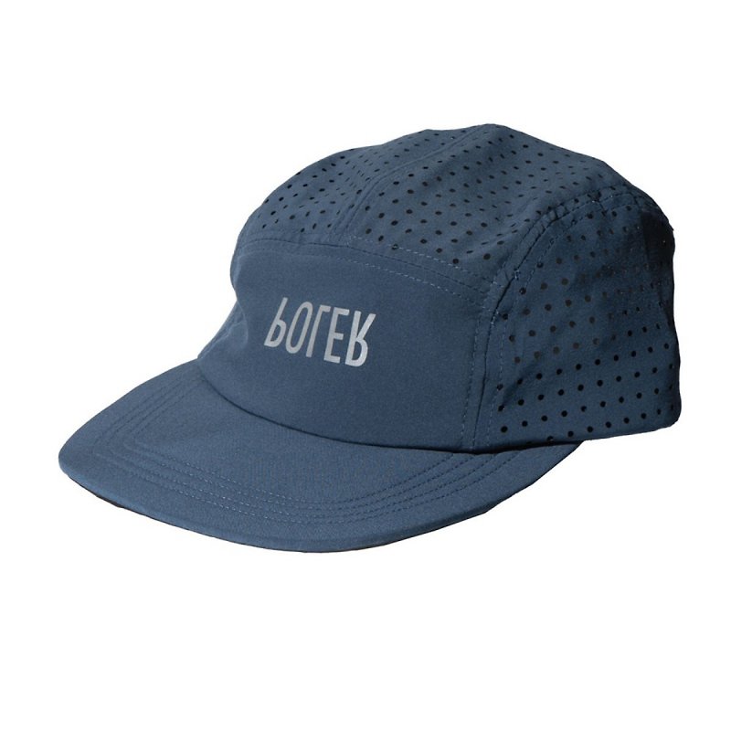 Japan Limited POLER RELOP 2 DRY MESH 5PANEL CAP Mesh Functional Cap Blue Grey - Hats & Caps - Other Materials Gray