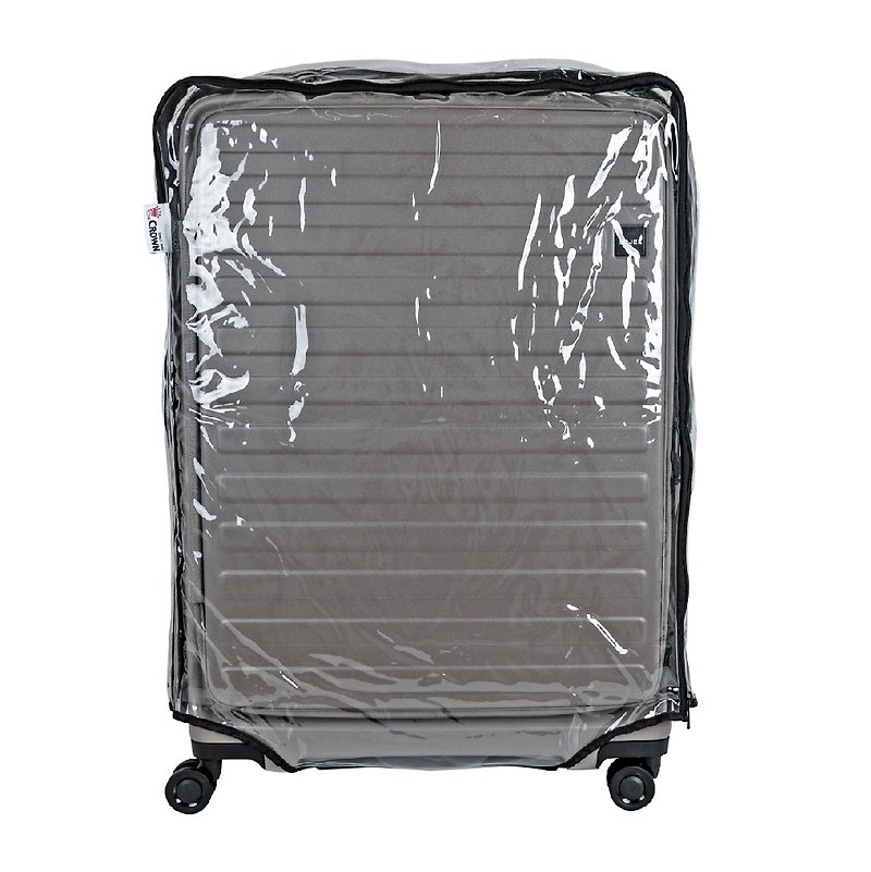 【CROWN】CUBO front unboxing special transparent raincoat protective cover - 30 inches - Luggage & Luggage Covers - Other Materials Transparent