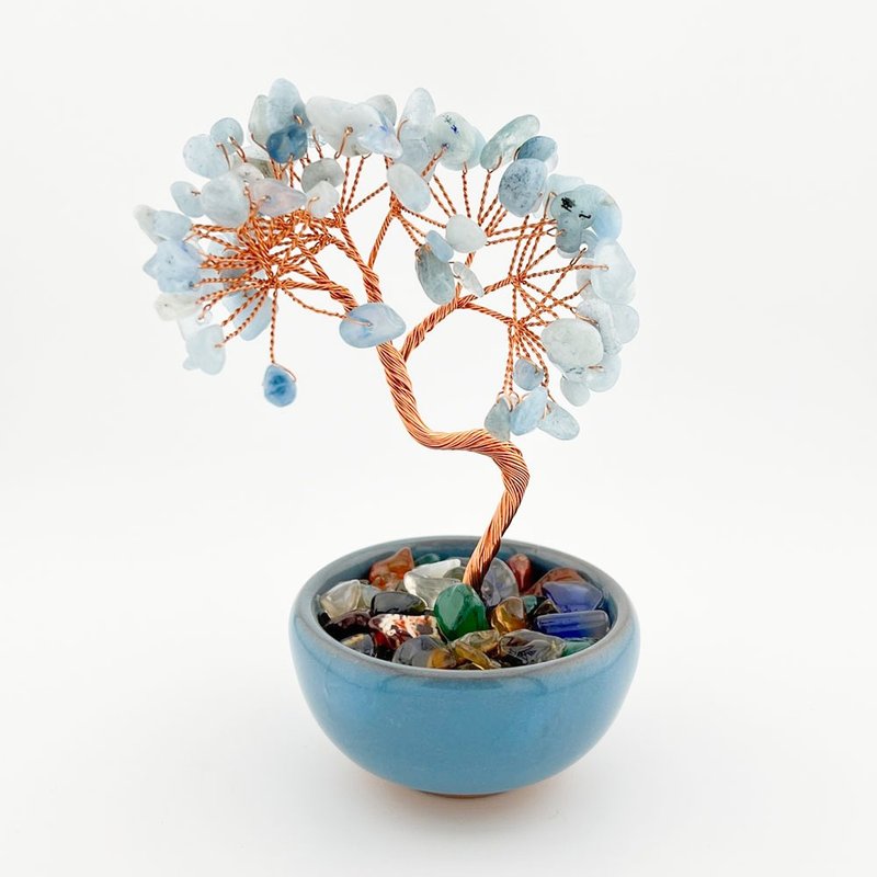 希望之樹 | 海藍寶 - 擺飾/家飾品 - 水晶 藍色