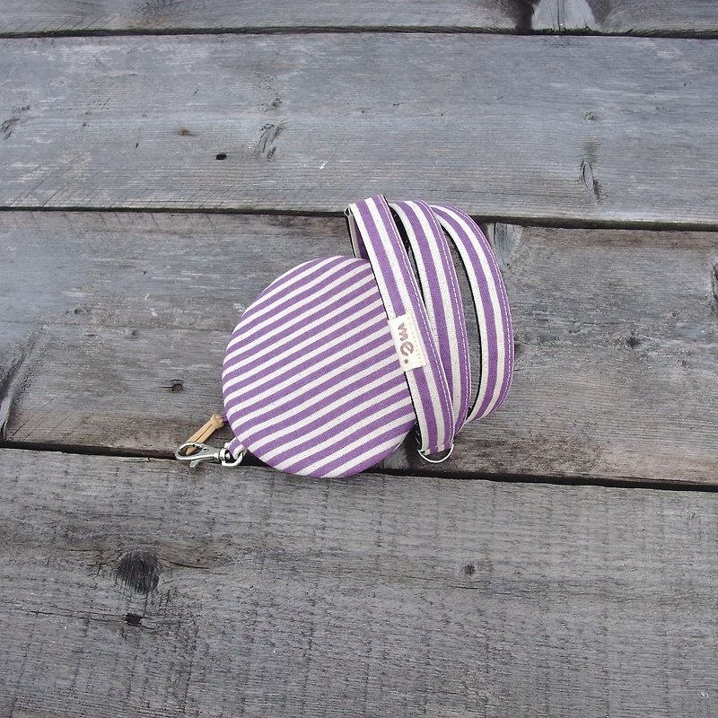 Me. Cute girl. Leash + carry-on bag - purple. - Collars & Leashes - Cotton & Hemp Purple