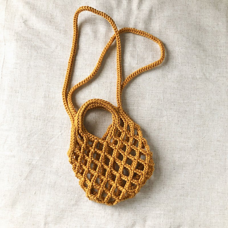 DIY - Beginner Friendly Mesh Tote Bag Crochet - Video Kit - เย็บปัก/ถักทอ/ใยขนแกะ - อะคริลิค หลากหลายสี