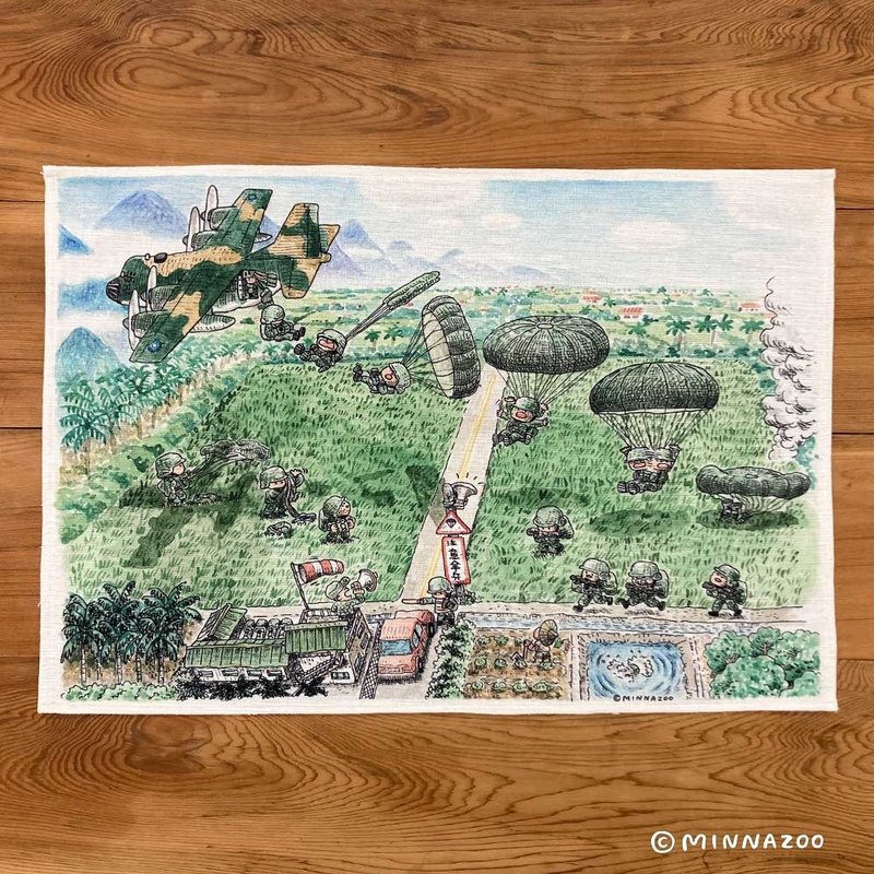 軍旅回憶掛布－潮州空降場 - 海報/掛畫/掛布 - 聚酯纖維 