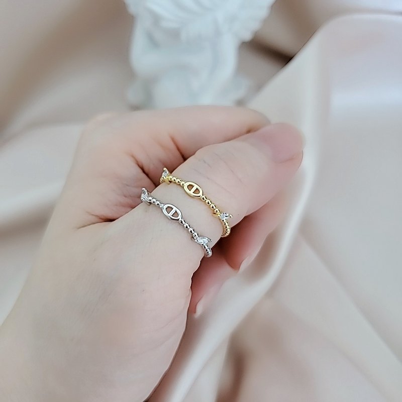 Twist Rope Ring - Dainty Twisted Ring - Mariner Chain Ring - Minimalist Ring - General Rings - Copper & Brass Gold