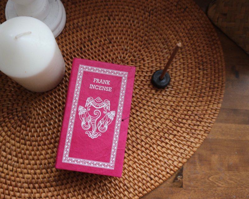 天然草本香氛 尼泊爾Stupa 盒裝線香 - 乳香 Frankincense - 香薰/精油/線香 - 濃縮/萃取物 粉紅色