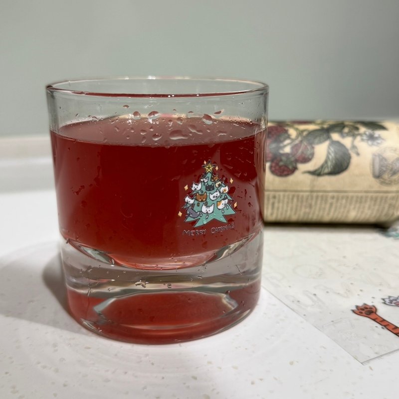 水晶貼紙 聖誕節 交換禮物 手帳 文具 聖誕樹 貓 - 貼紙 - 防水材質 多色