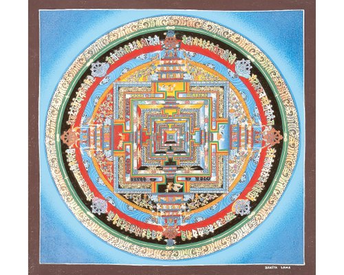 カーラチャクラ・マンダラ唐卡 ‐ 内的悟りを導く古代曼荼羅l