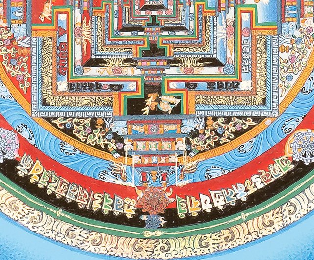 カーラチャクラ・マンダラ唐卡 ‐ 内的悟りを導く古代曼荼羅l