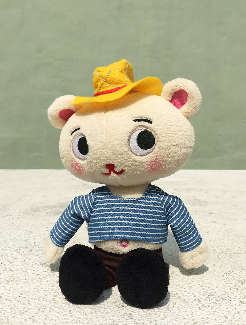 Meatie Bear Doll - Stuffed Dolls & Figurines - Cotton & Hemp Khaki