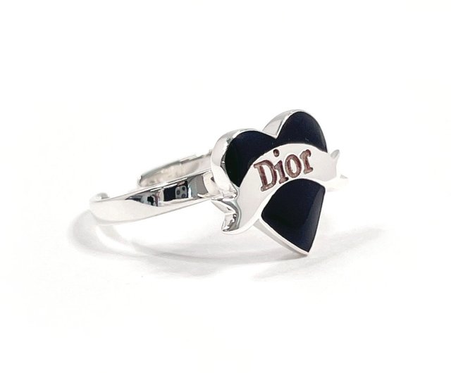 日本直送 中古美品】9.5号 ディオール Dior リング・指輪 ハート