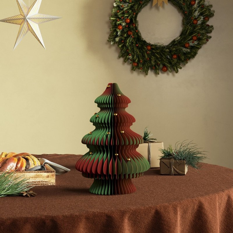 Contrast color Christmas tree - Items for Display - Paper Multicolor