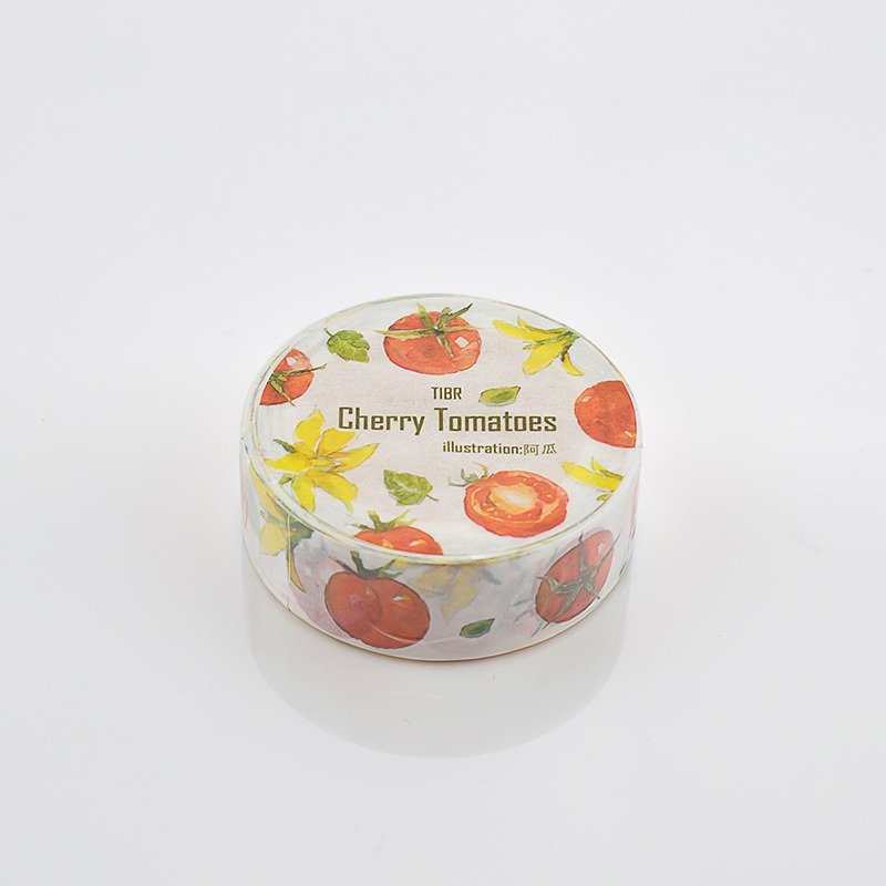 【基研所】原創和紙膠帶 - Cherry Tomatoes - 紙膠帶/和紙/PET - 紙 