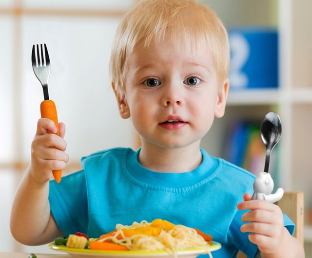 2-piece Kids Utensils Set With Case, Children Fork And Spoon Set