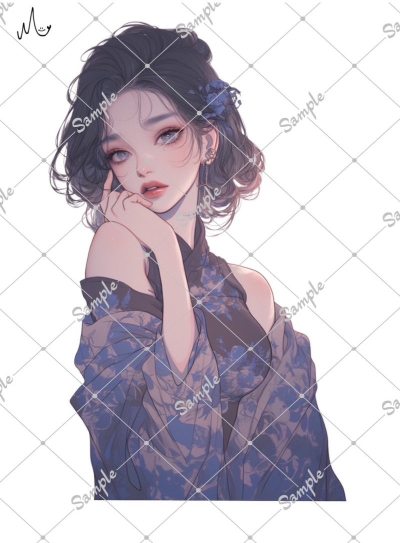 オリジナル人物ステッカー - 貼紙 - 紙 