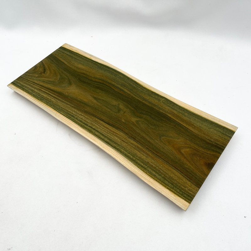 Paraguayan green sandalwood specially selected material wood piece one raw material art material wood piece placement tabletop storage tray - ของวางตกแต่ง - ไม้ สีเขียว