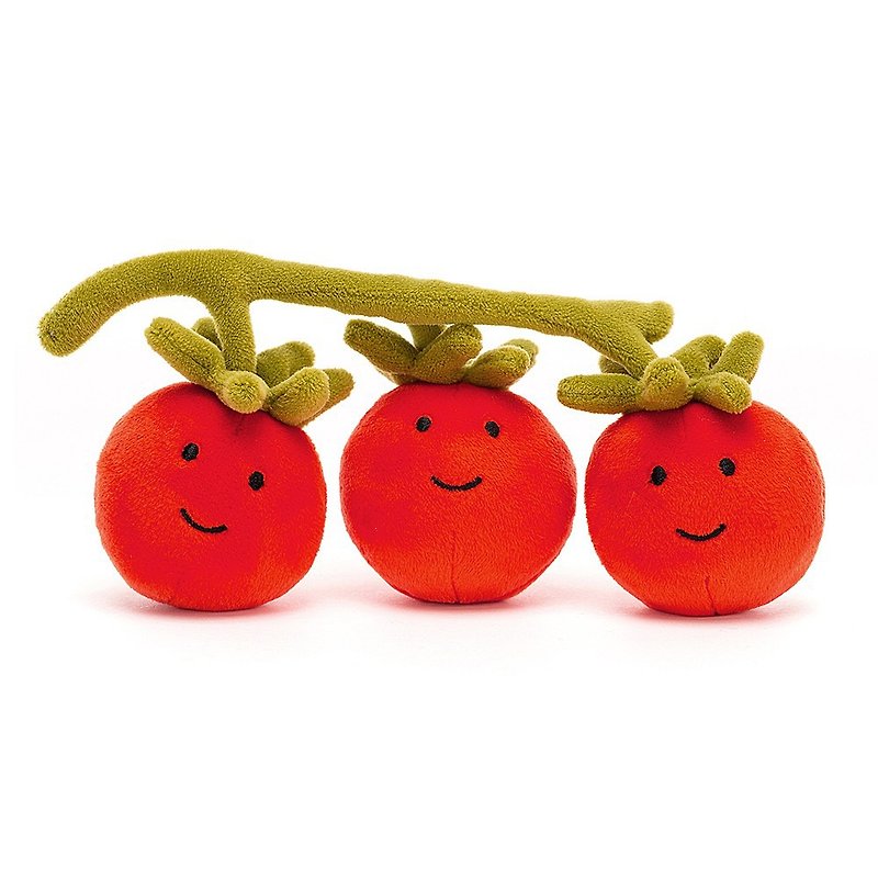 快活野菜トマト、約21cmの3人兄弟 - 人形・フィギュア - ポリエステル レッド