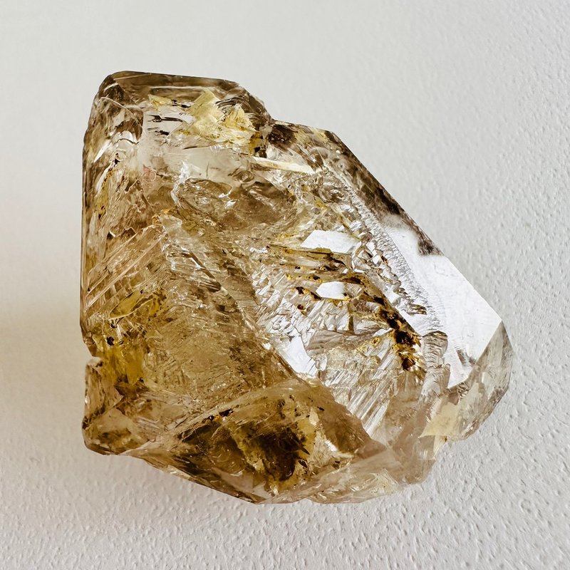 巴基斯坦黃泥骸骨水晶16 開窗彩虹骨幹水晶 原石原礦 脈輪淨化 - 擺飾/家飾品 - 其他材質 黃色